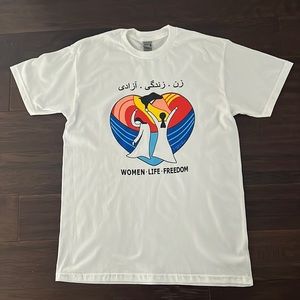 Custom t-shirt in support of “Women Life Freedom” movement